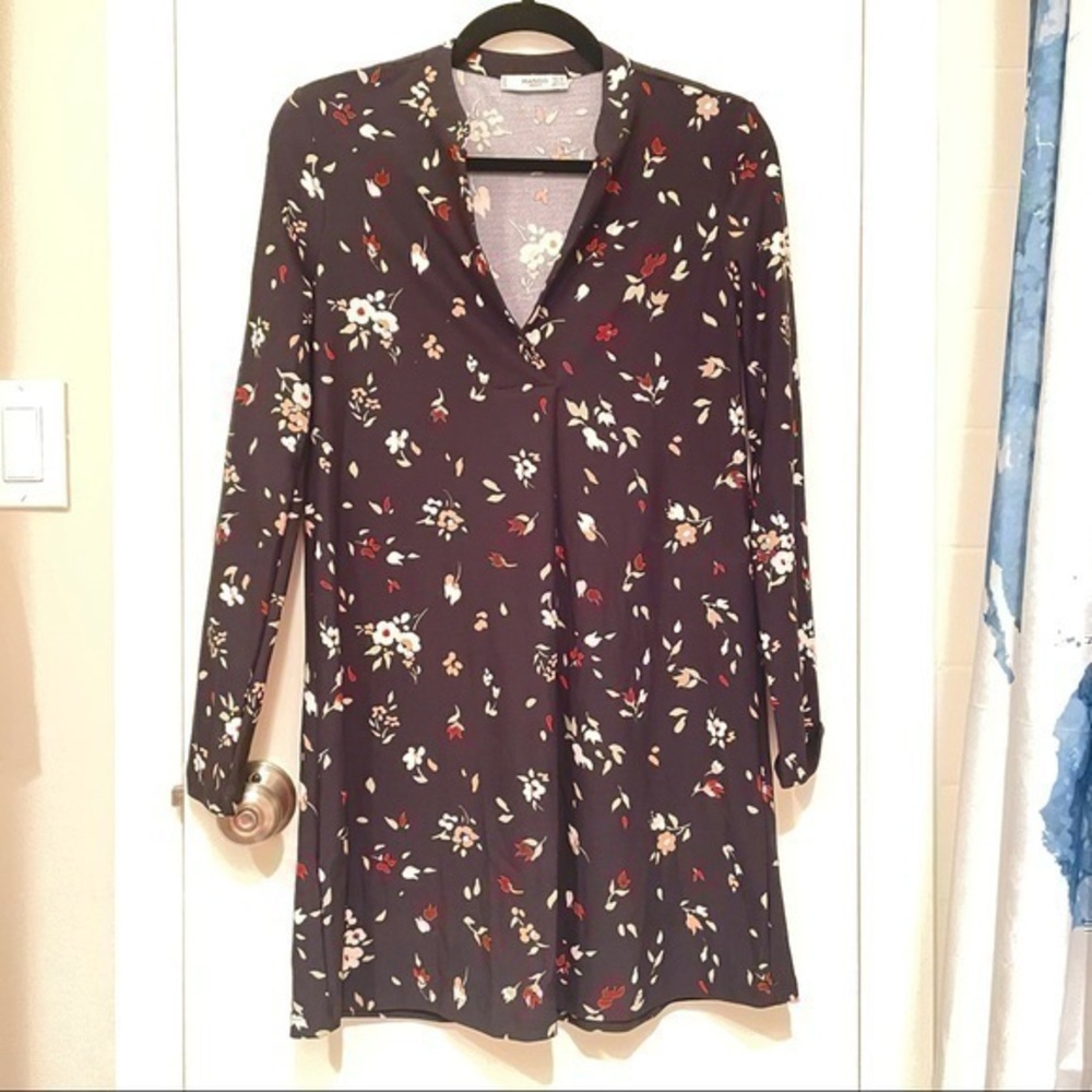 Mango Floral Dress Size 2